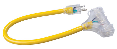 Tri-Source Polar/Solar Extension Cord 2' 12/3 SEOW Yellow 3482SW8802