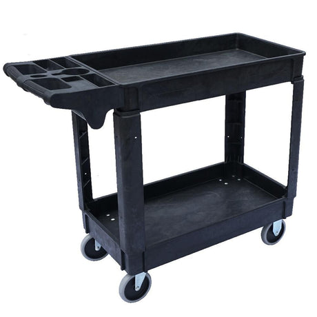 Two Shelf Utility Cart Small 500 lb Weight Capacity UCTS-SM