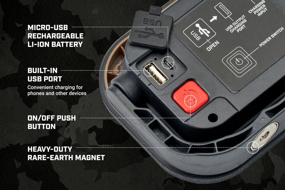 Rechargeable LED Work Light with Kickstand SPEC-FLASHW