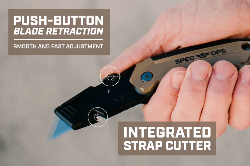 Retractable Blade Folding Utility Knife SPEC-K1-FR