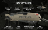 Safety Knife with Holster SPEC-K2-SAFE