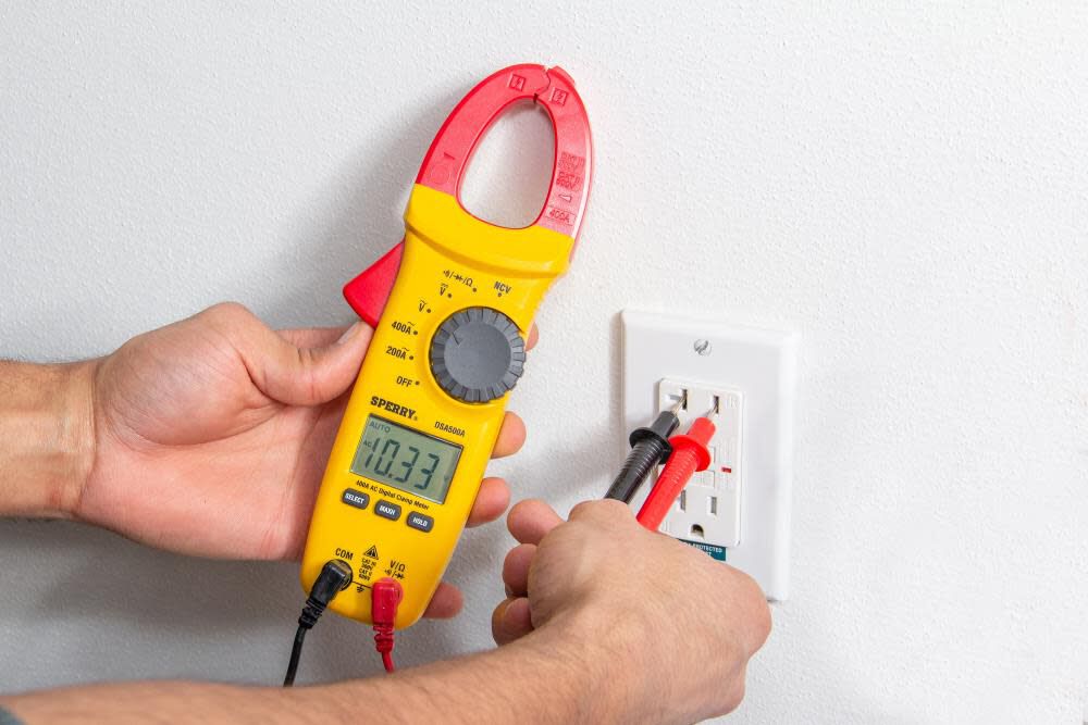 Clamp Meter Snap-Around Digital LCD 5-Function AC Current AC/DC Volt Resistance Continuity 9 Auto Range 400-Amp 1 Each DSA500A