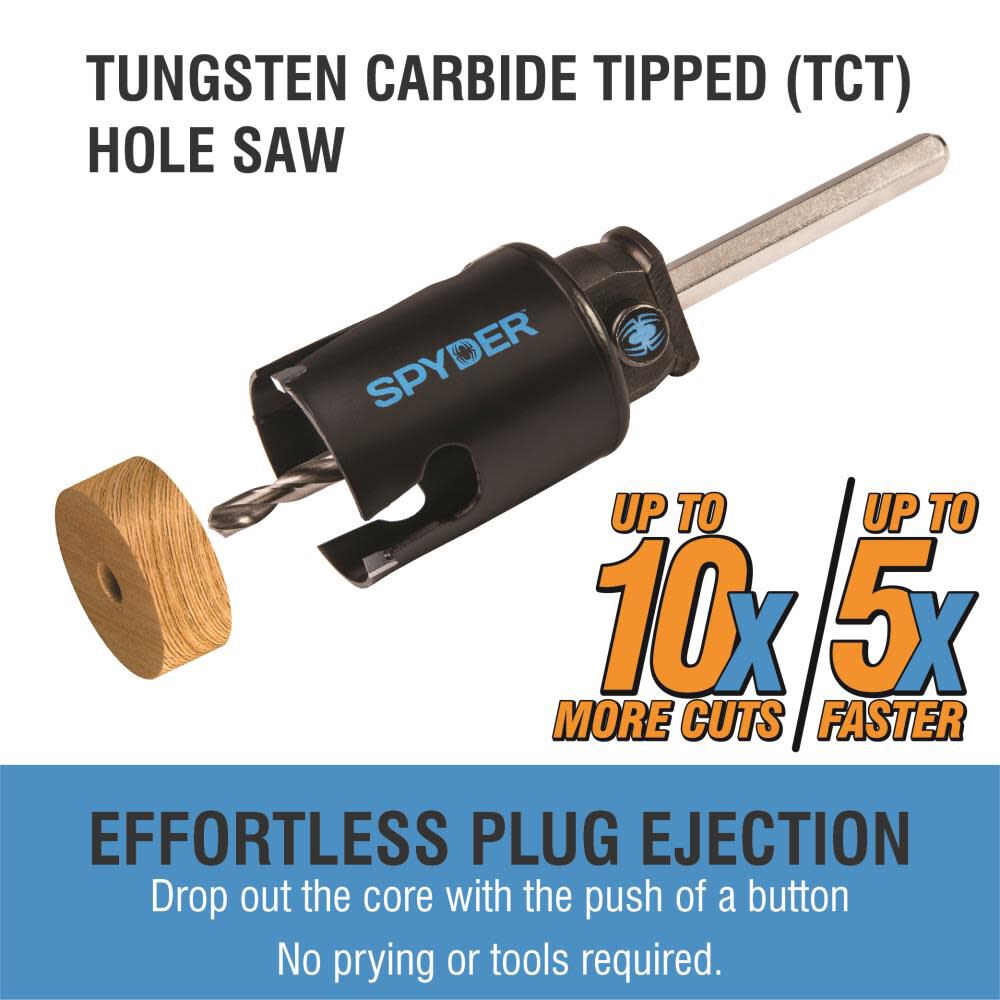 1-1/2-In Carbide-Tipped Hole Saw 600015CF