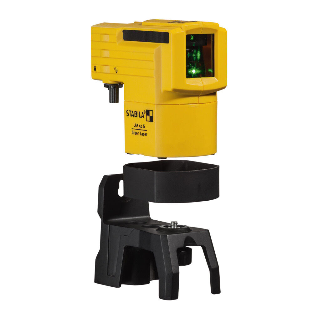 LAX 50 Green Cross-Line Laser Level Set with Pole 03265GP