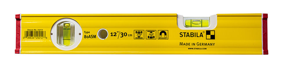 Spirit Level Type 80 ASM 12in 29212