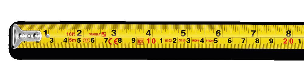 Tape Measure BM 100 5M 16 Feet CM+Inch 30816