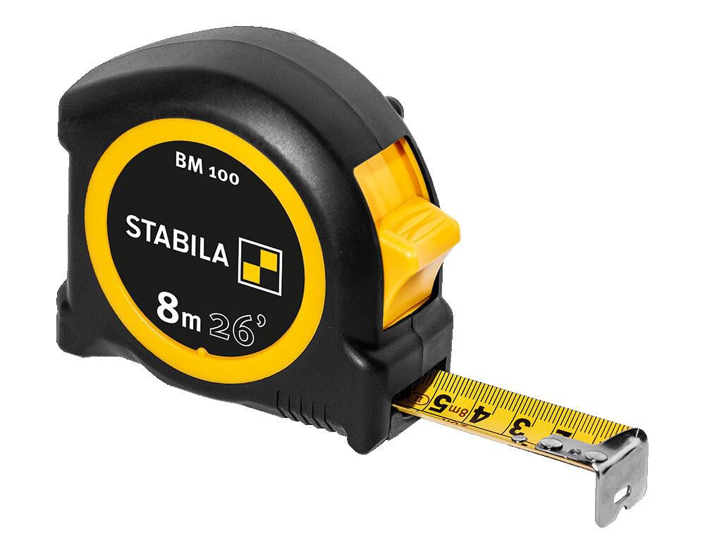 Tape Measure BM 100 8M 26 Feet CM+Inch 30826