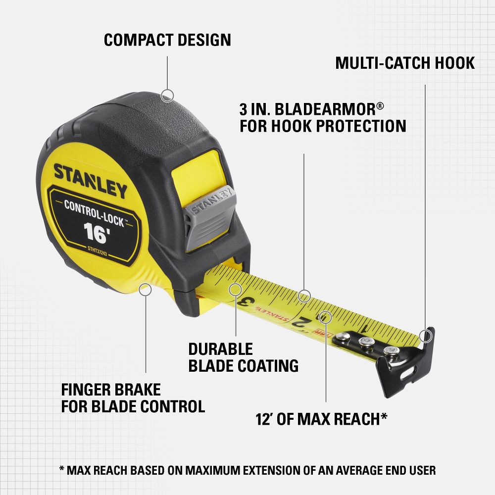 16 ft. CONTROL-LOCK Tape Measure STHT37243