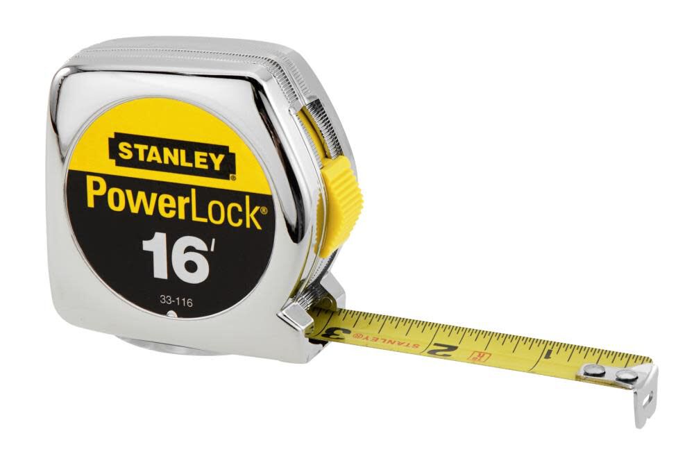 16Ft x 3/4In PowerLock Tape Measure 33-116S