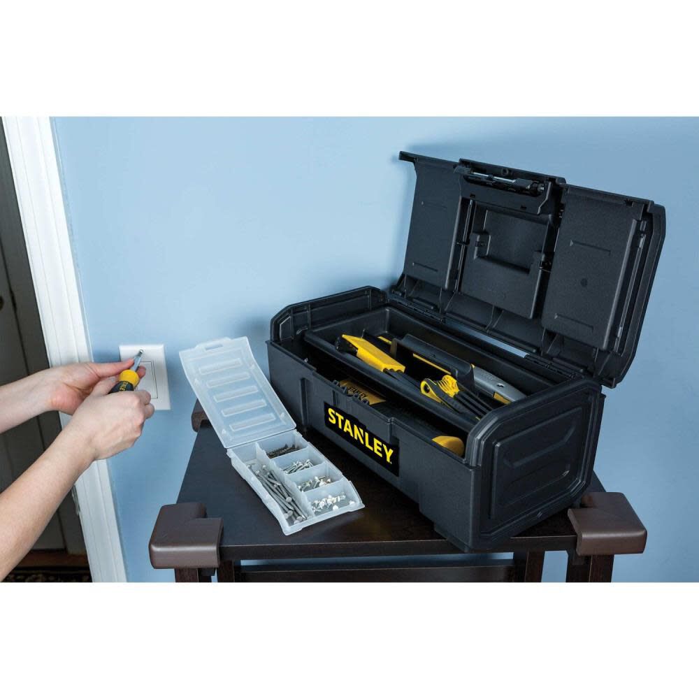 16in One-Touch Tool Box with Removable Lid Organizers STST16420