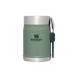 14 Oz Insulated Food Jar with Spork Hammertone Green 10-11353-001