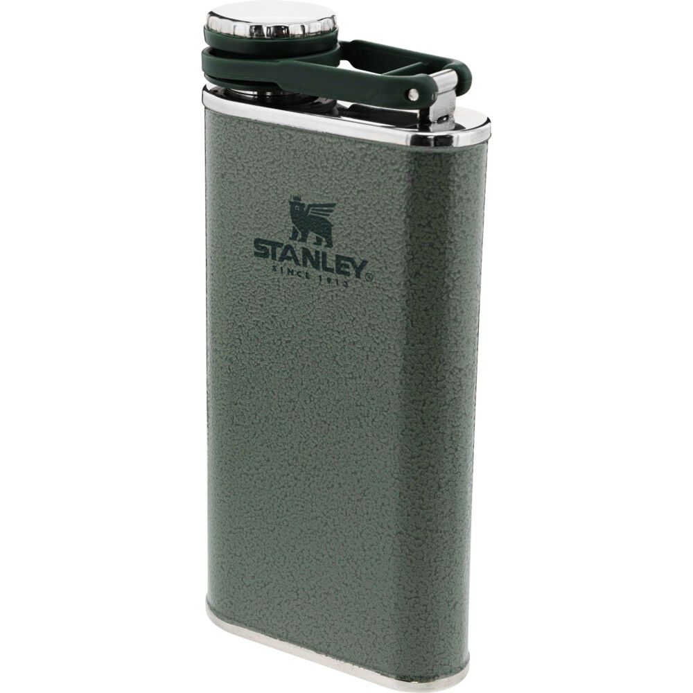 8 Oz Classic Easy Fill Wide Mouth Flask Hammertone Green 10-00837-122