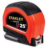 25ft High Visibility Magnetic LEVERLOCK Tape Measure STHT30818S