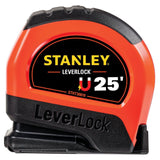 25ft High Visibility Magnetic LEVERLOCK Tape Measure STHT30818S