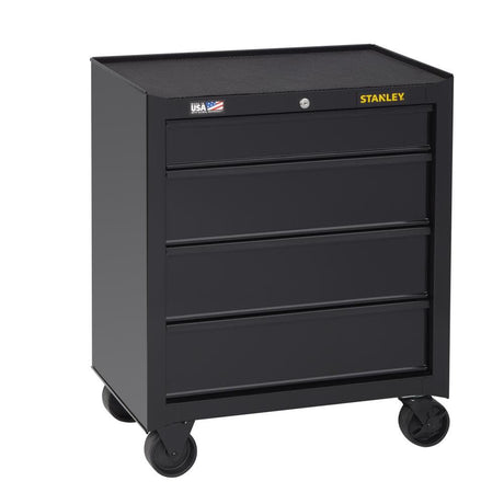 26 in. W 100 Series 4-Drawer Rolling Tool Cabinet STST22742BK