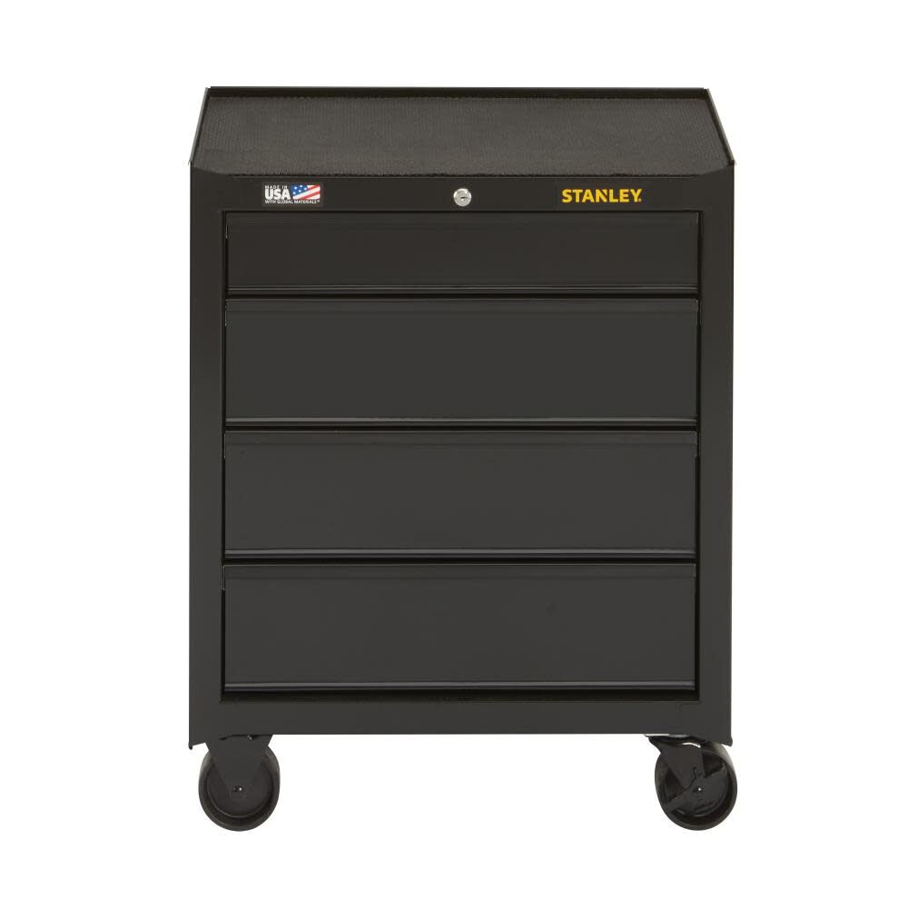 26 in. W 100 Series 4-Drawer Rolling Tool Cabinet STST22742BK