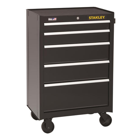 26 in. W 300 Series 5-Drawer Rolling Tool Cabinet STST22753BK