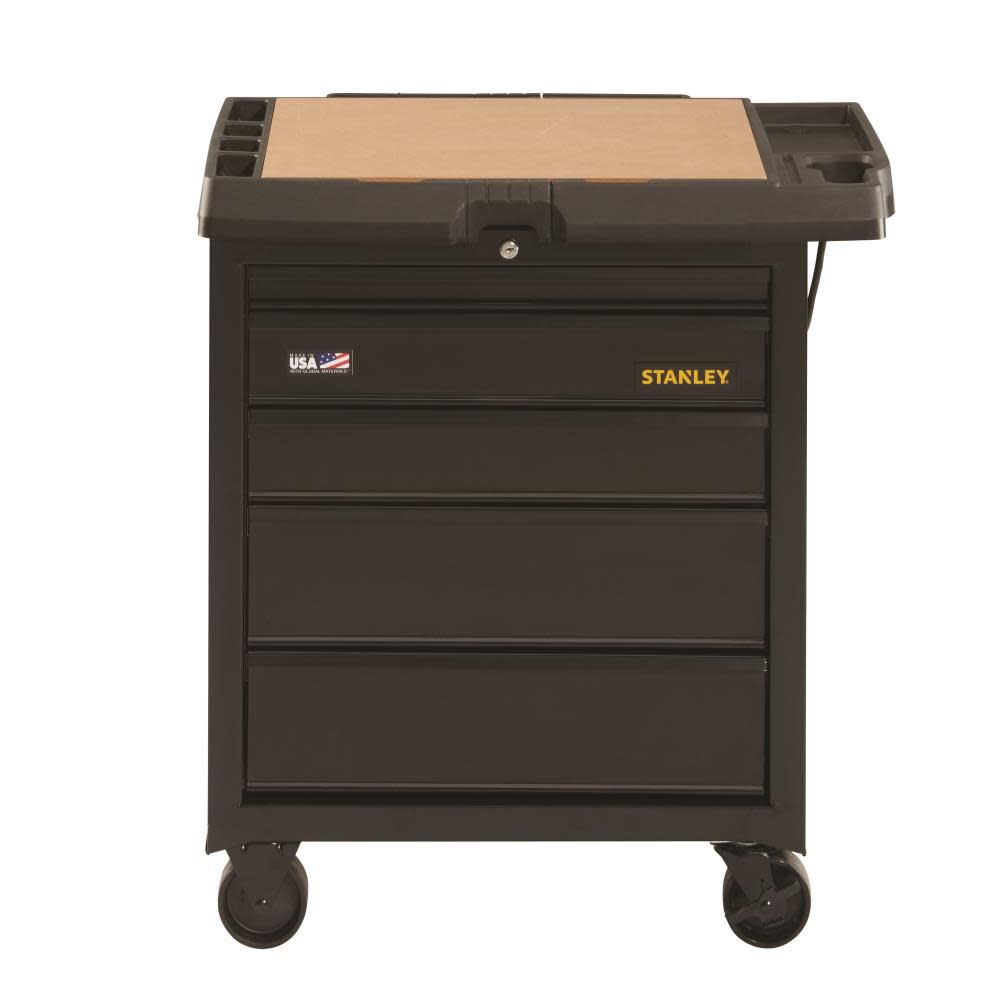 31 in. W 100 Series 5-Drawer Mobile Workbench STST23151BK