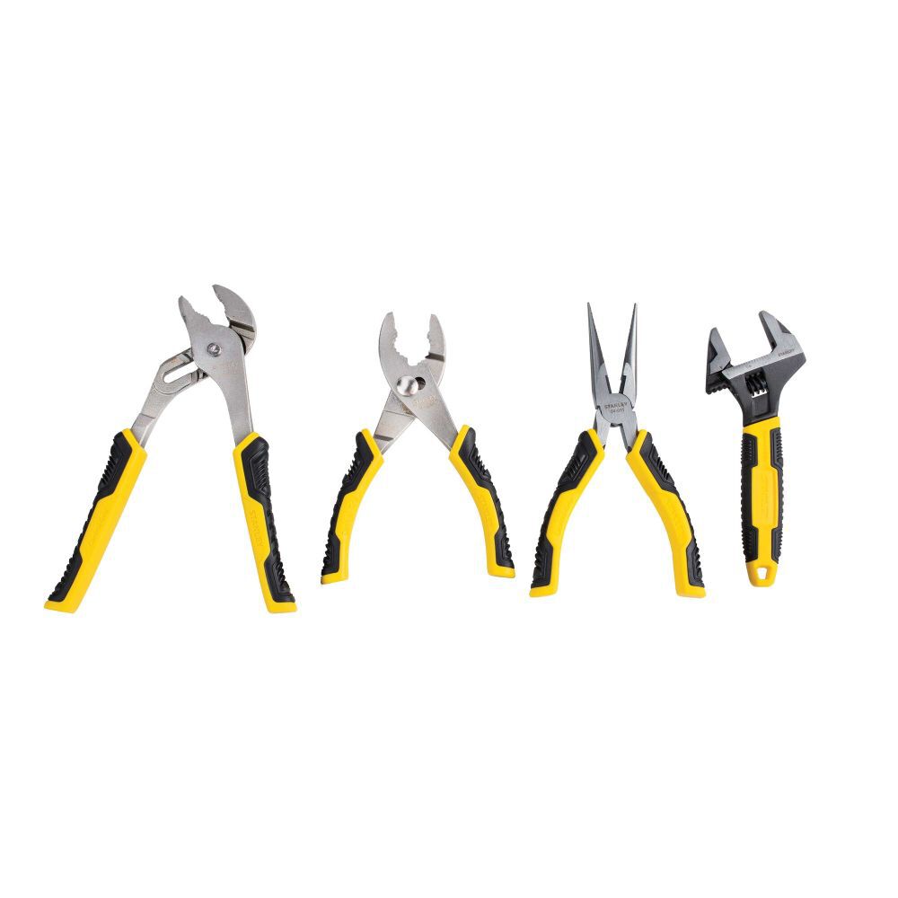 4 Piece Plier & Adjustable Wrench Set 84-558