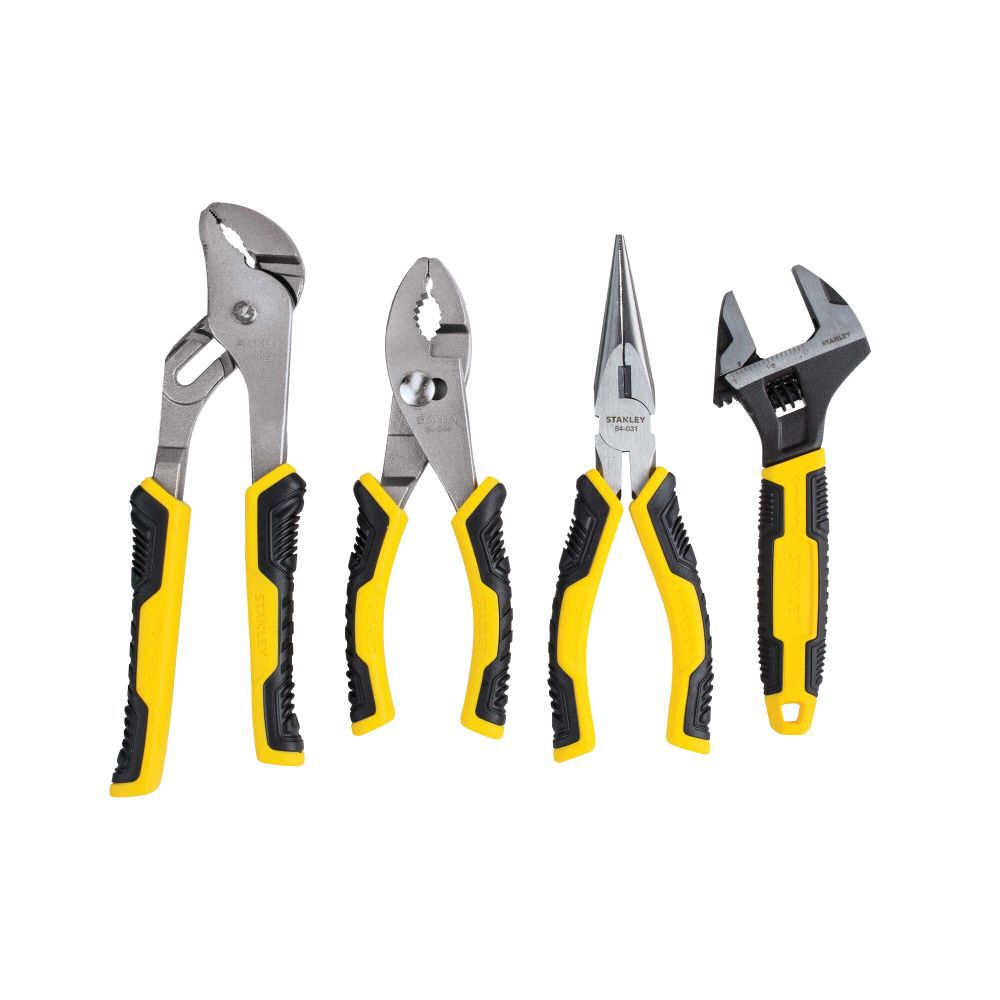 4 Piece Plier & Adjustable Wrench Set 84-558