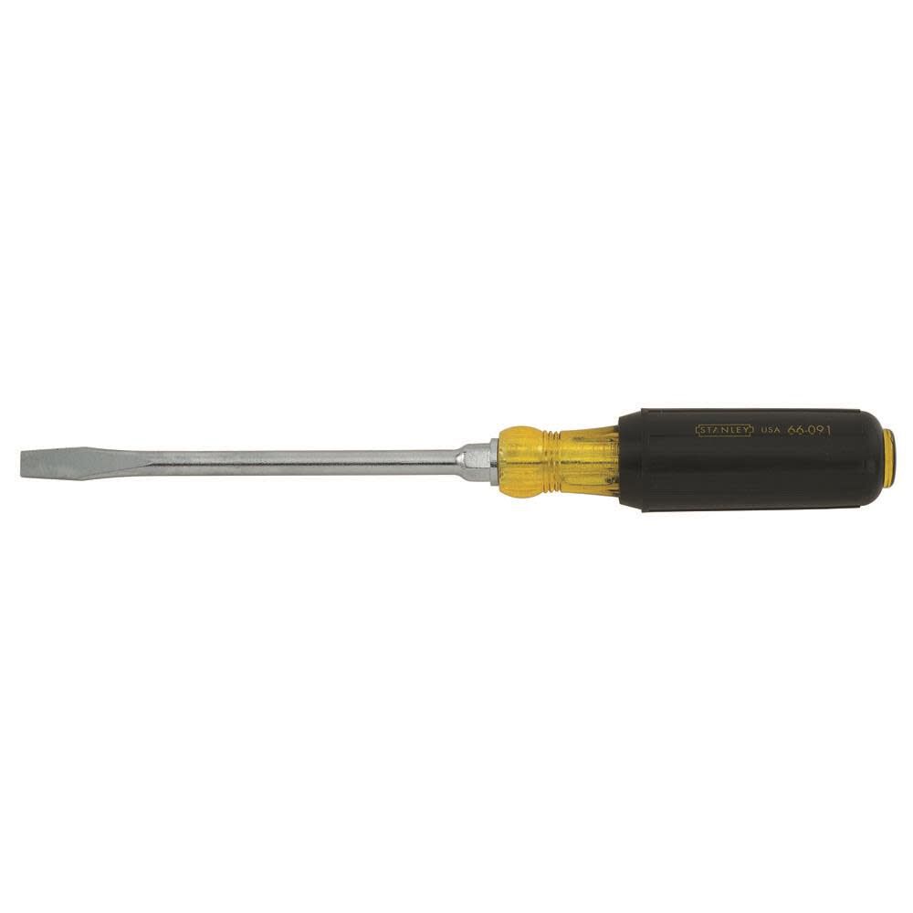 5/16 In. x 6 In. Vinyl Grip Round Blade Slotted Screwdriver 66-091