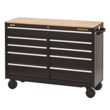 52 in. W 300 Series 9-Drawer Mobile Workbench STST25291BK