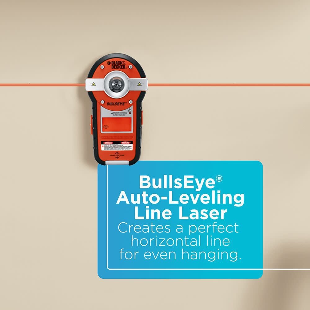 Bullseye Auto-Leveling Laser with Stud Sensor BDL190S