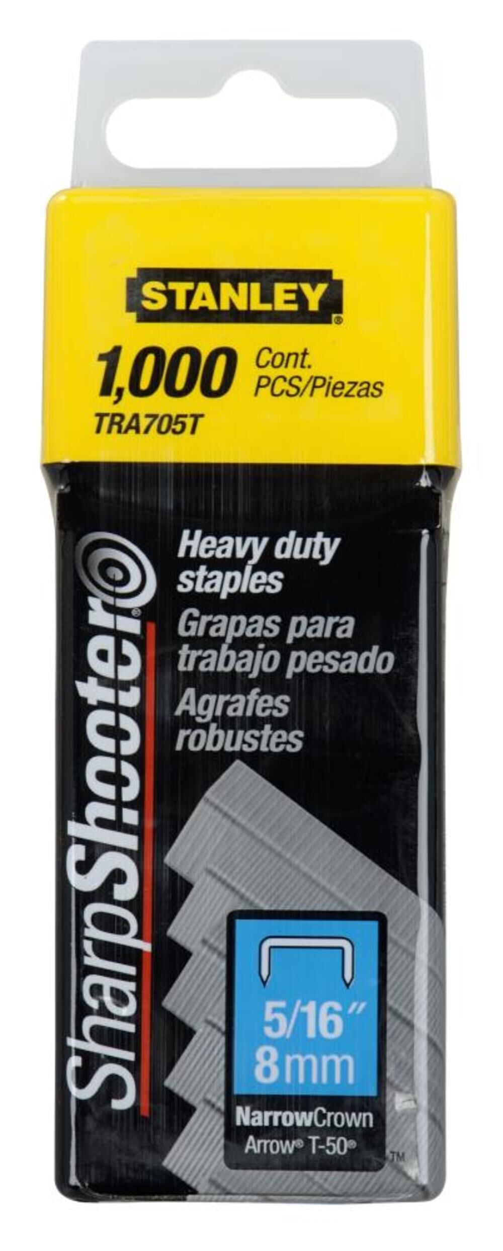 Heavy Duty Narrow Crown Staples 5/16 In. to 1000 Pack TRA705T