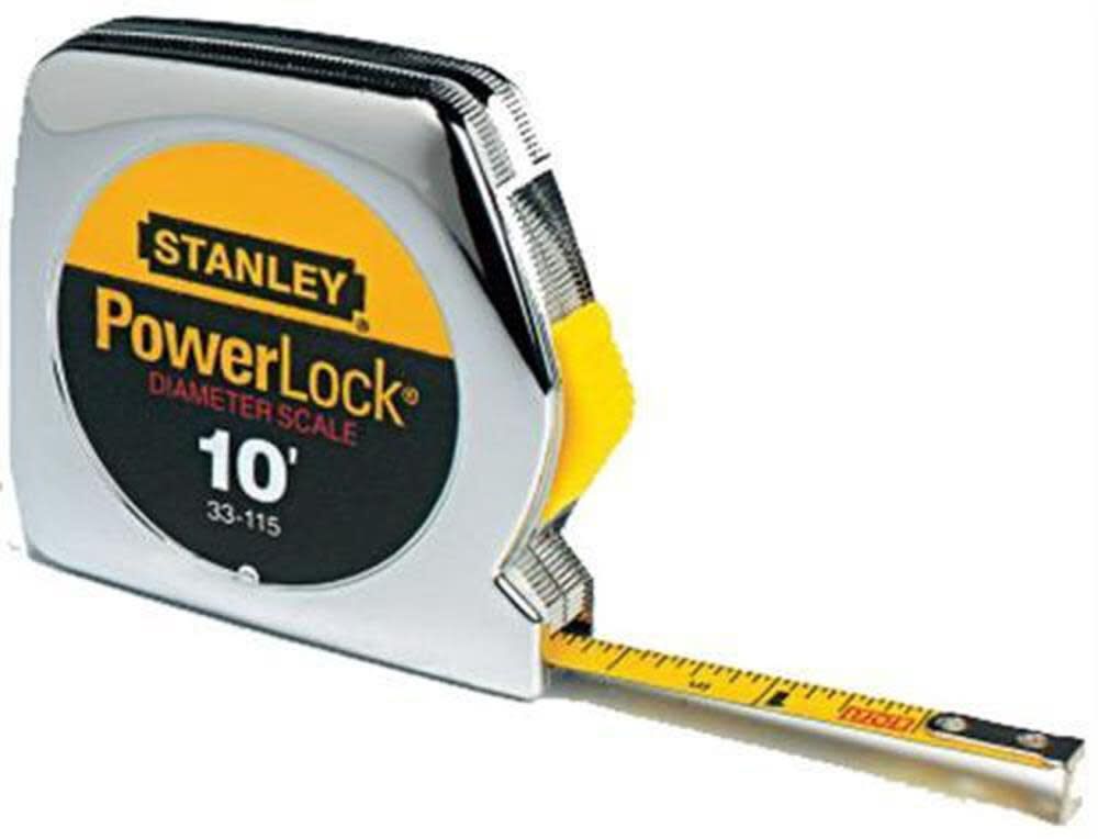 PowerLock Pocket Tape Rule with Scale 1/4 In. x 10 Ft. 33-115