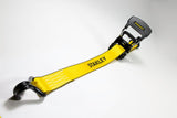 S1007 Ratchet Tie Down Straps 1.5in x 16' Heavy Cargo Hauling 3300 lbs Break Strength 2pk S1007