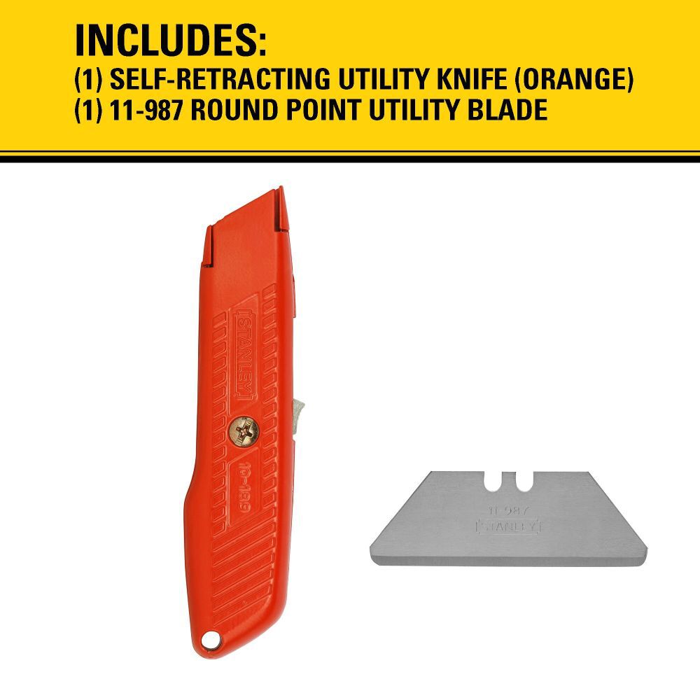 Self-Retracting Safety Utility Knife 10-189C