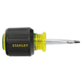 Vinyl Grip Standard Slotted Tip Stubby Screwdriver 1/4 in x 1-1/2 in 66-088