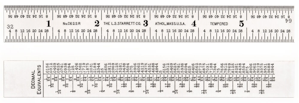 No. C622 Series Steel Rules C622R-6