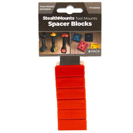 Tool Mount Spacer Milwaukee 12mm Red 6pk TMSPACE-RED-6