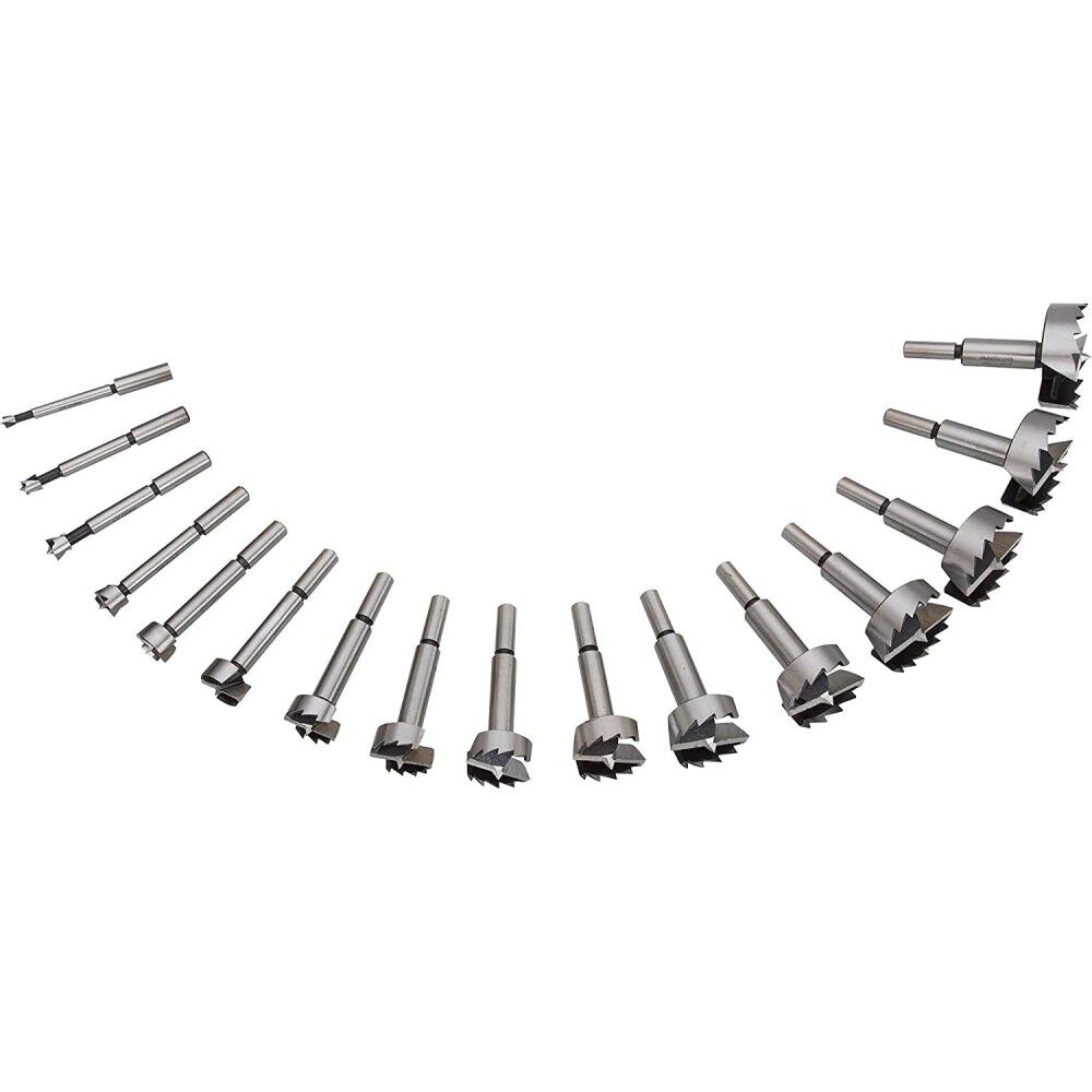 Forstner Bit Set 1/4 to 2-1/8in 16pc D1030