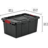 15 Gallon Industrial Tote Black 14649006