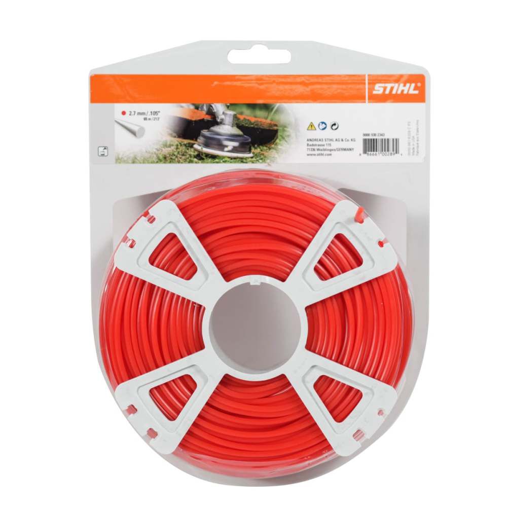 0.105in Diameter x 223' Orange Nylon Trimmer Line 0000 930 2343