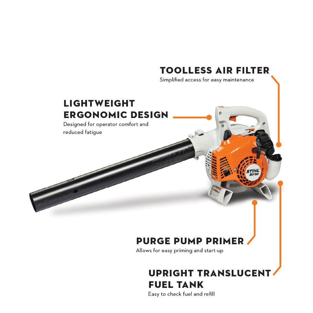 BG 50 27.2cc Gas Powered Handheld Blower 4229 011 1722 US