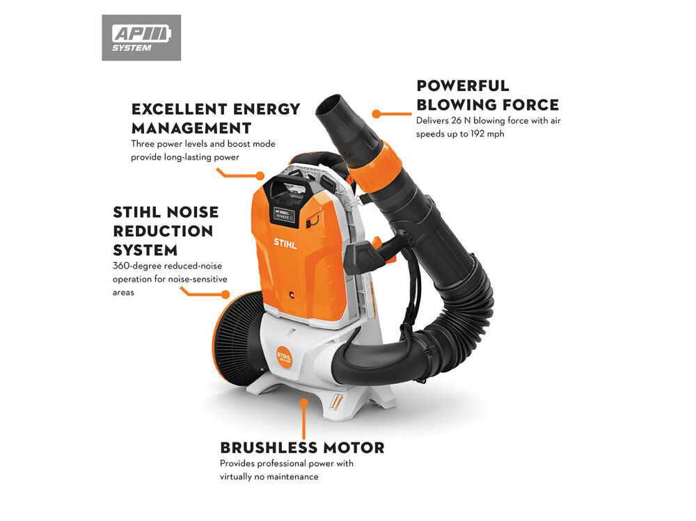 BGA 300 792 CFM 26N Cordless Backpack Blower (Bare Tool) BA03 011 5901 US