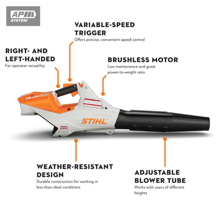 BGA 86 Battery-Powered Handheld Blower with Battery & Charger BA02 200 0010