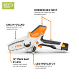 GTA 26 4 Inch Bar & Chain Garden Pruner ( Bare Tool) with 5ft Extension & Lubricating Oil Bundle GTA26K