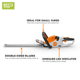 HSA 30 18 Inch Double-Side Blade Battery Hedge Trimmer Cordless (Bare Tool) HA08 011 3502 US