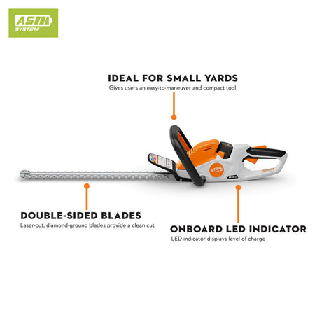 HSA 40 20 Inch Double-Side Blade Battery Hedge Trimmer Cordless (Bare Tool) HA08 011 3522 US