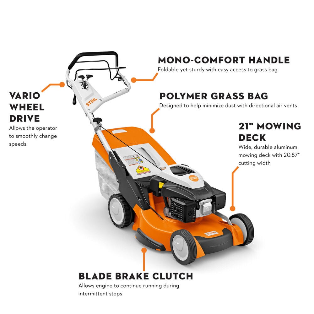 RM 655 VS Premium Gas Powered Push Mower 6374 011 3451 US