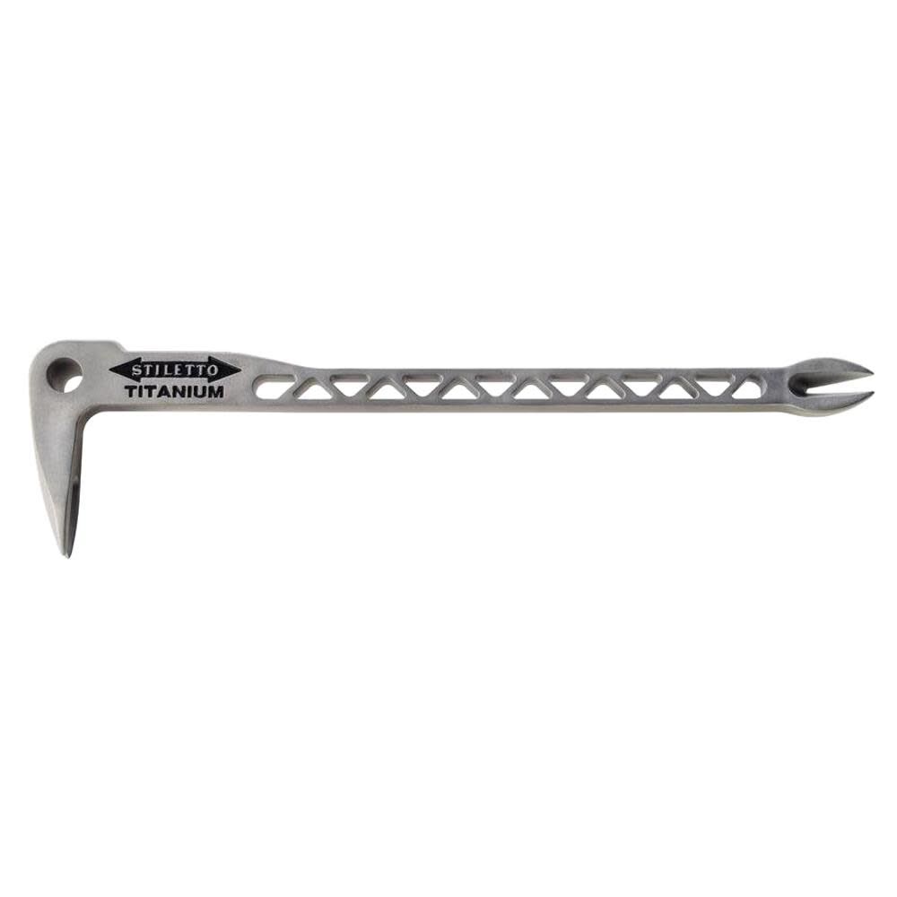 12 in. Titanium Claw Bar Nail Puller with Dimpler TICLW12