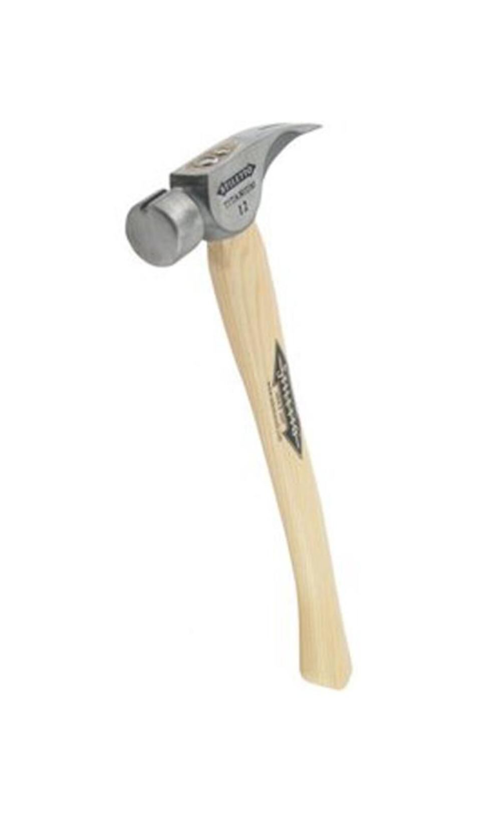 12 oz Titanium Smooth Face Hammer with 18 in. Curved Hickory Handle TI12SC