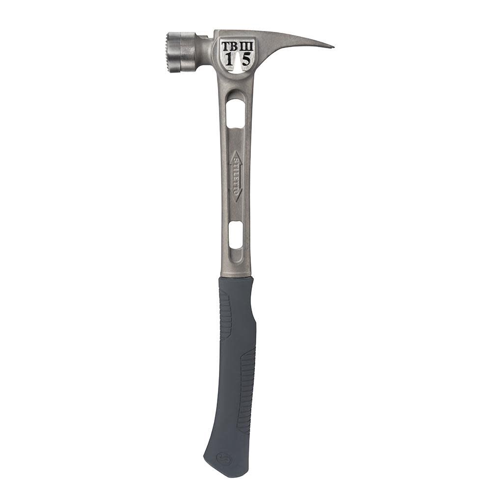 15 oz Ti-Bone III Titanium Hammer with Milled Face and Curved Handle TB3MC