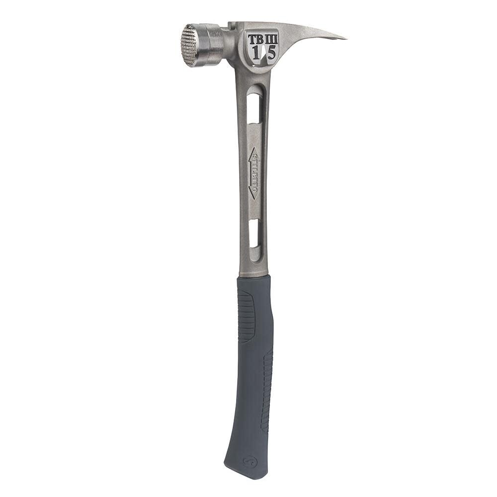 15 oz Ti-Bone III Titanium Hammer with Milled Face and Curved Handle TB3MC