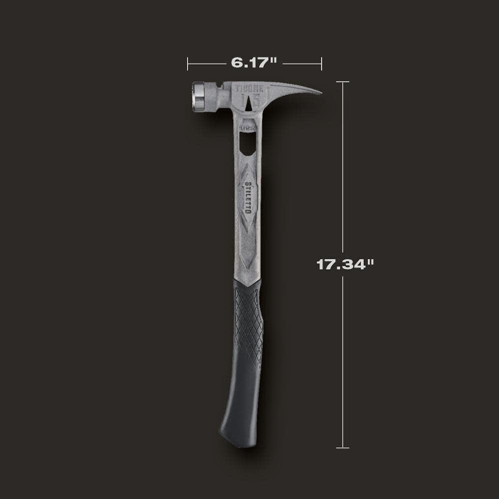 TIBONE 15oz Milled/Curved Titanium Framing Hammer TIB15MC