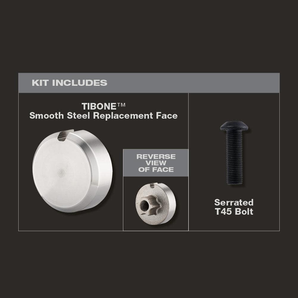 TIBONE Smooth Steel Replacement Face TIB-SR